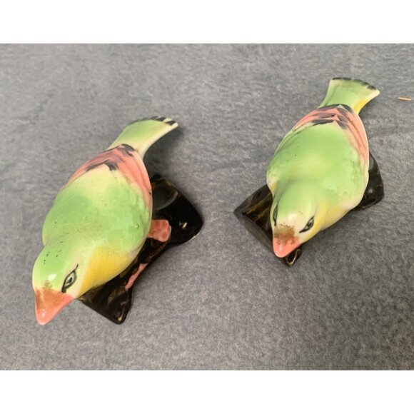 Vintage Japan Ceramic Bird Salt & Pepper Shakers 1950s - Picture 8 of 9